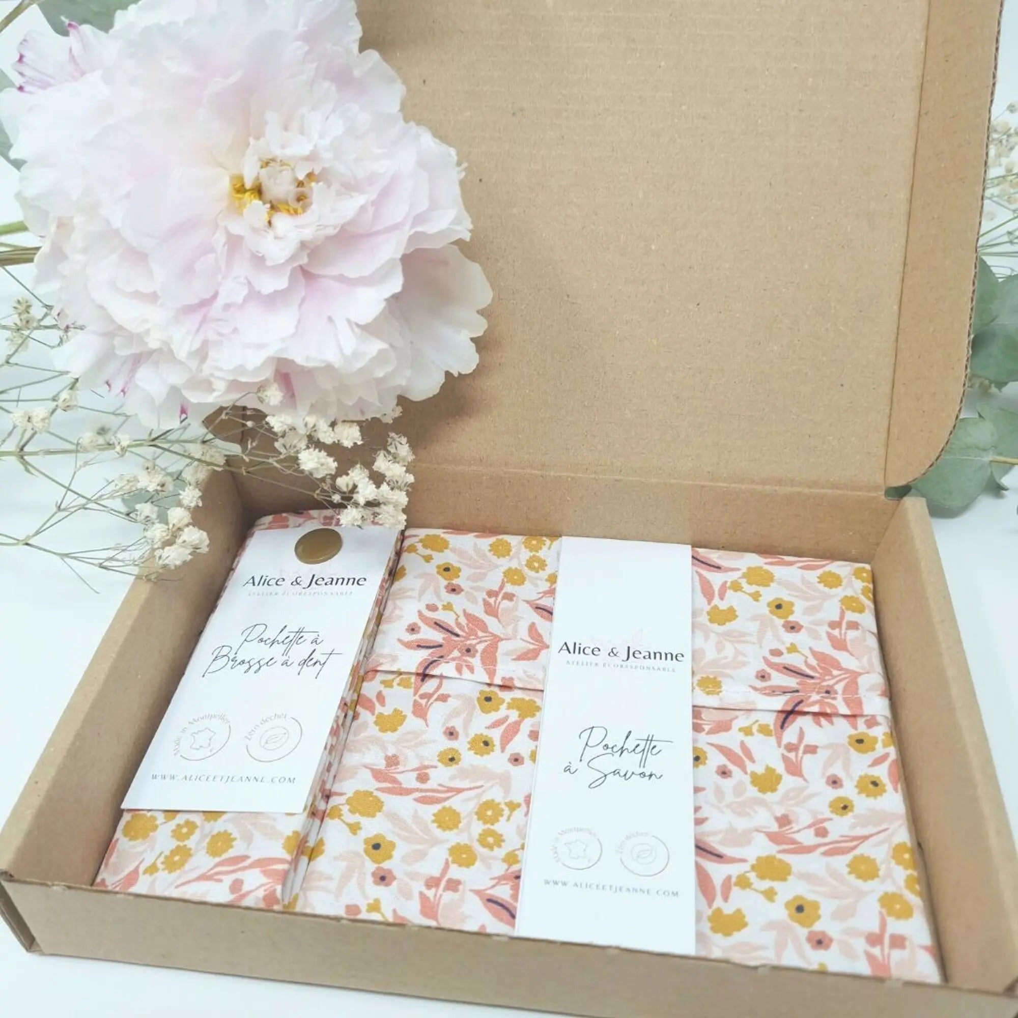 Coffret cadeau zéro déchet Alice et Jeanne