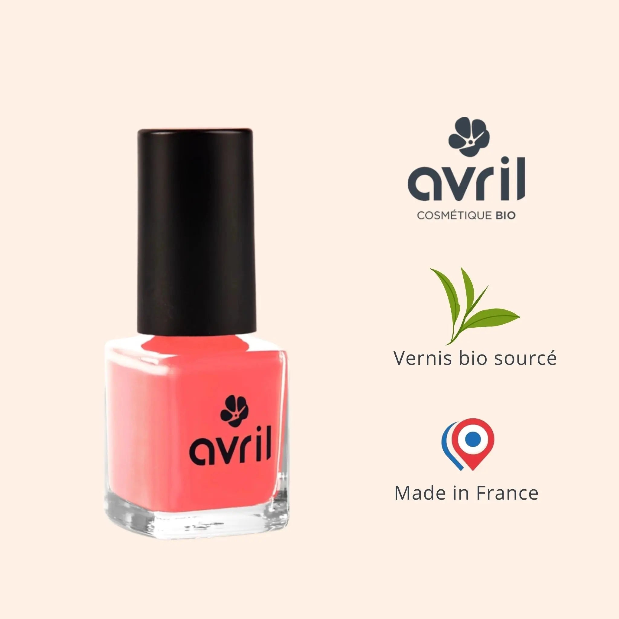 Vernis à ongles vegan Pamplemousse rose Avril