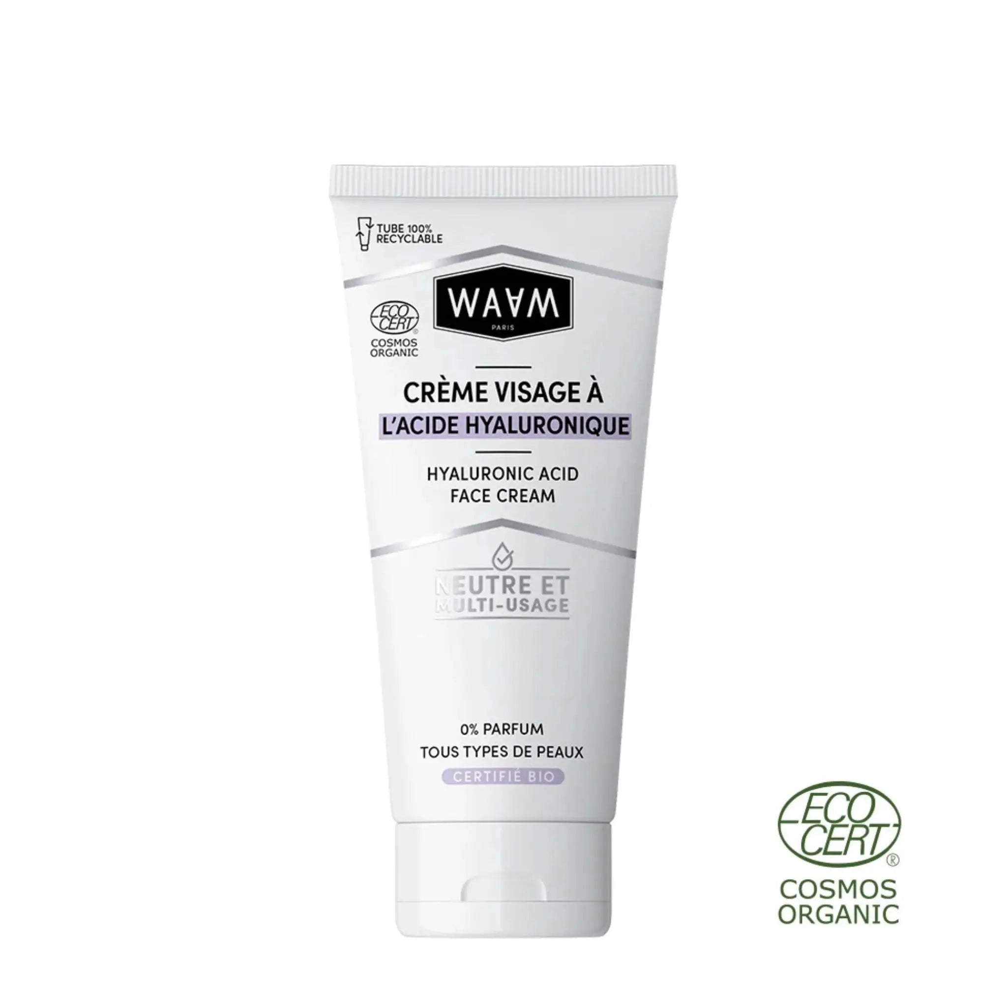 Crème Visage BIO Acide hyaluronique Waam