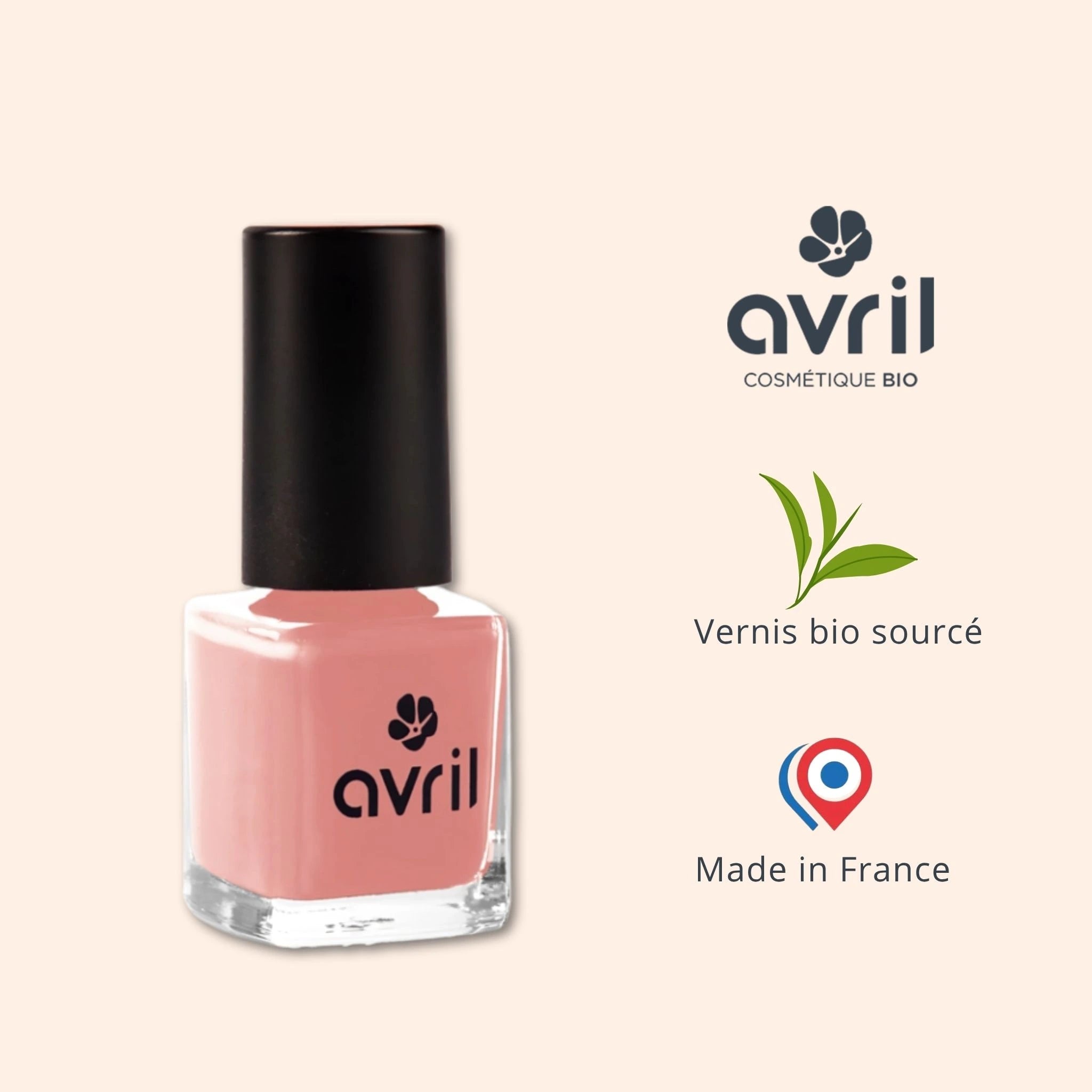 Vernis à ongles nude rose boisé