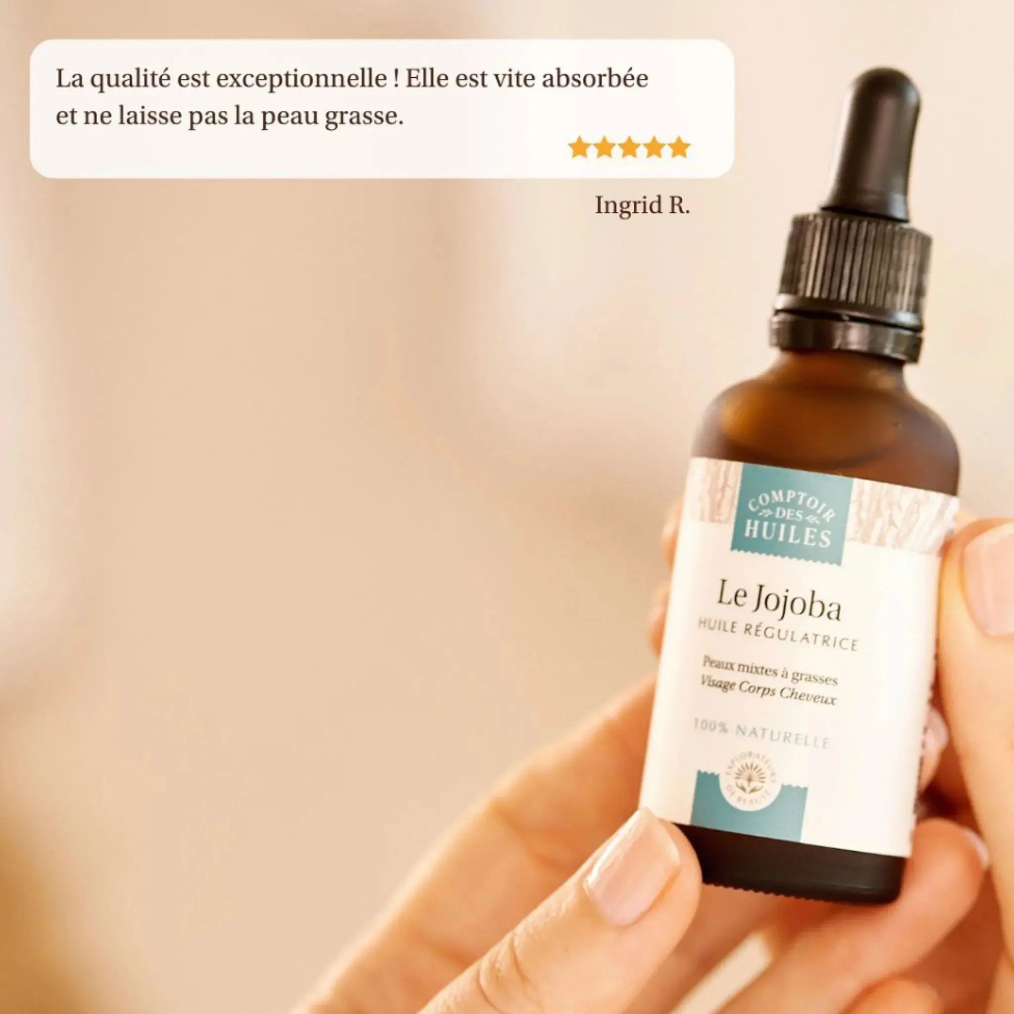 Huile de jojoba sébo-régulatrice Le Comptoir des huiles