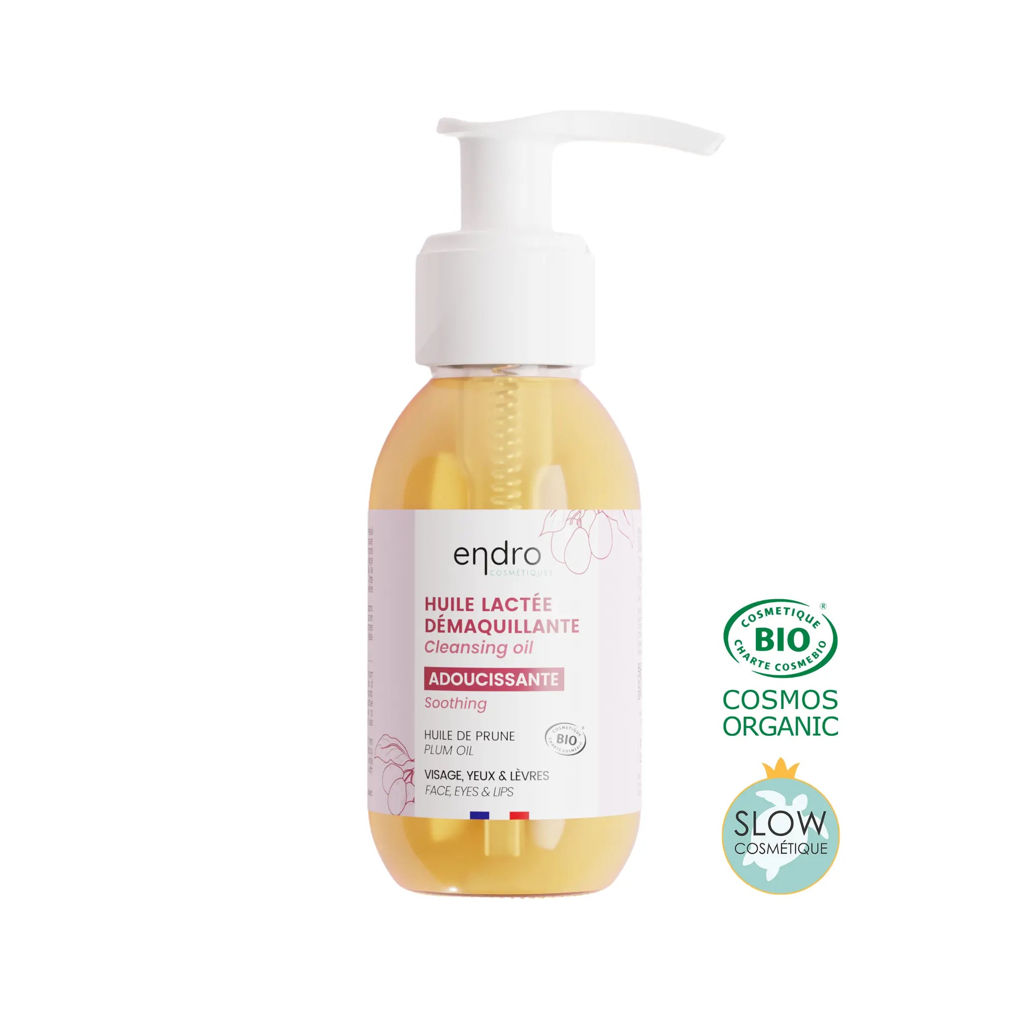 Huile démaquillante peau sensible Endro