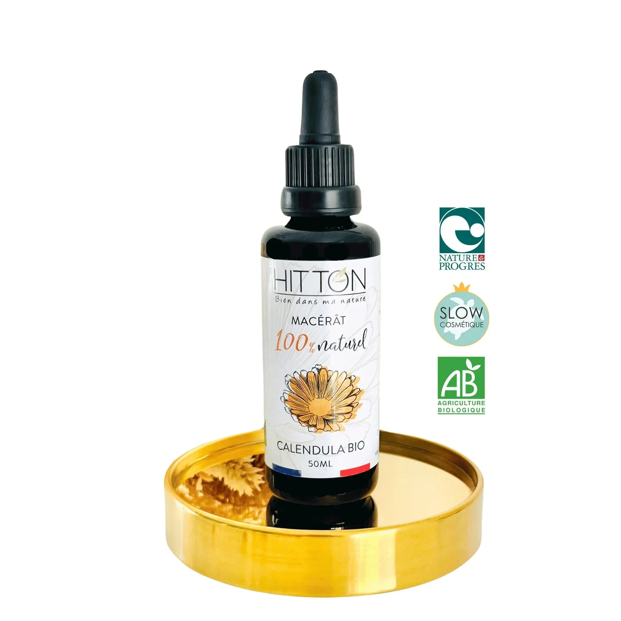 Huile macérat de calendula bio apaisante Ferme de Hitton