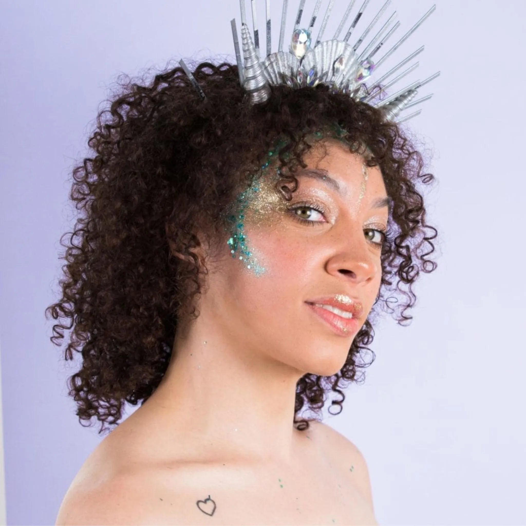 Paillettes biodégradables turquoises et vertes