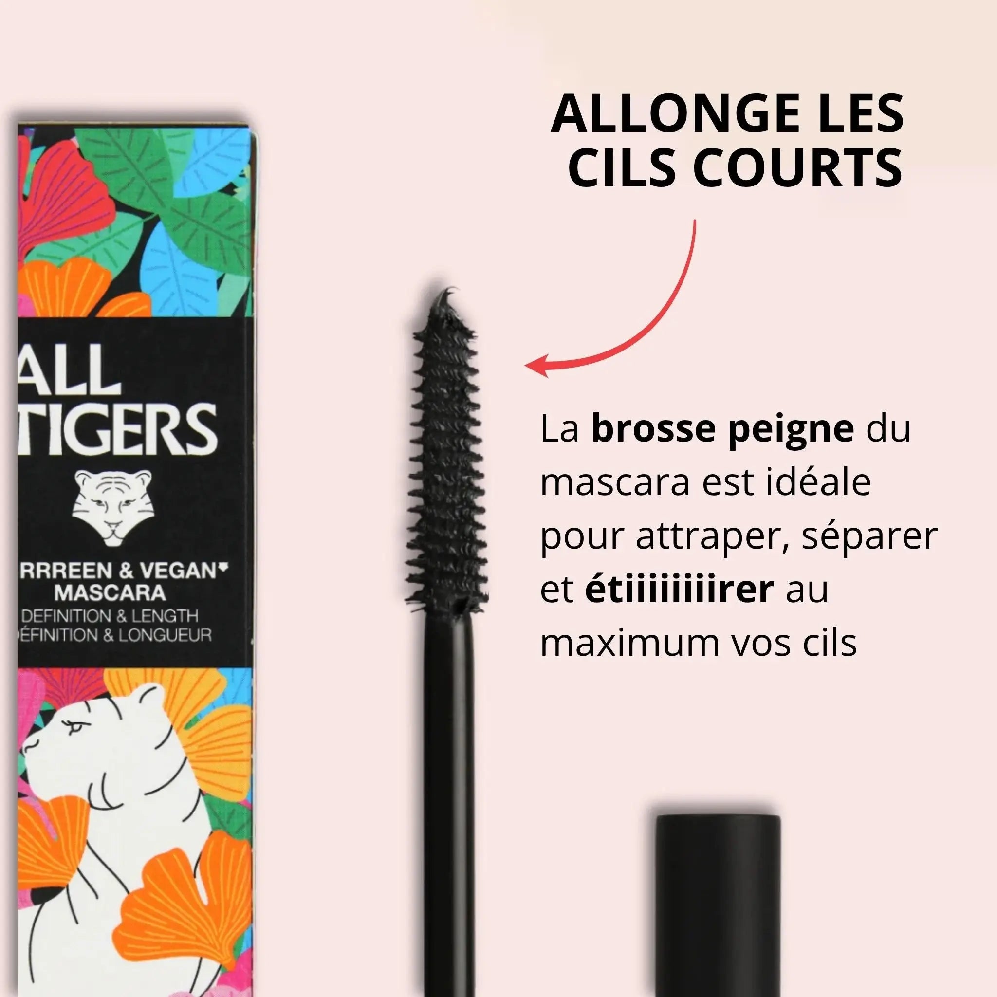 Mascara noir allongeant yeux sensibles All tigers