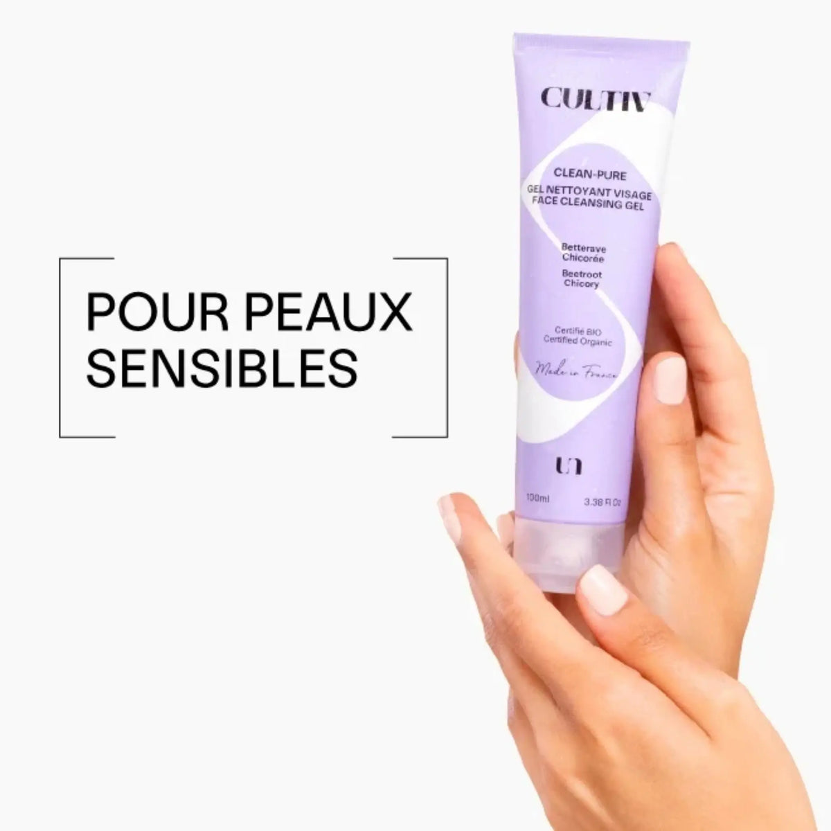 Gel nettoyant visage sans parfum Cultiv