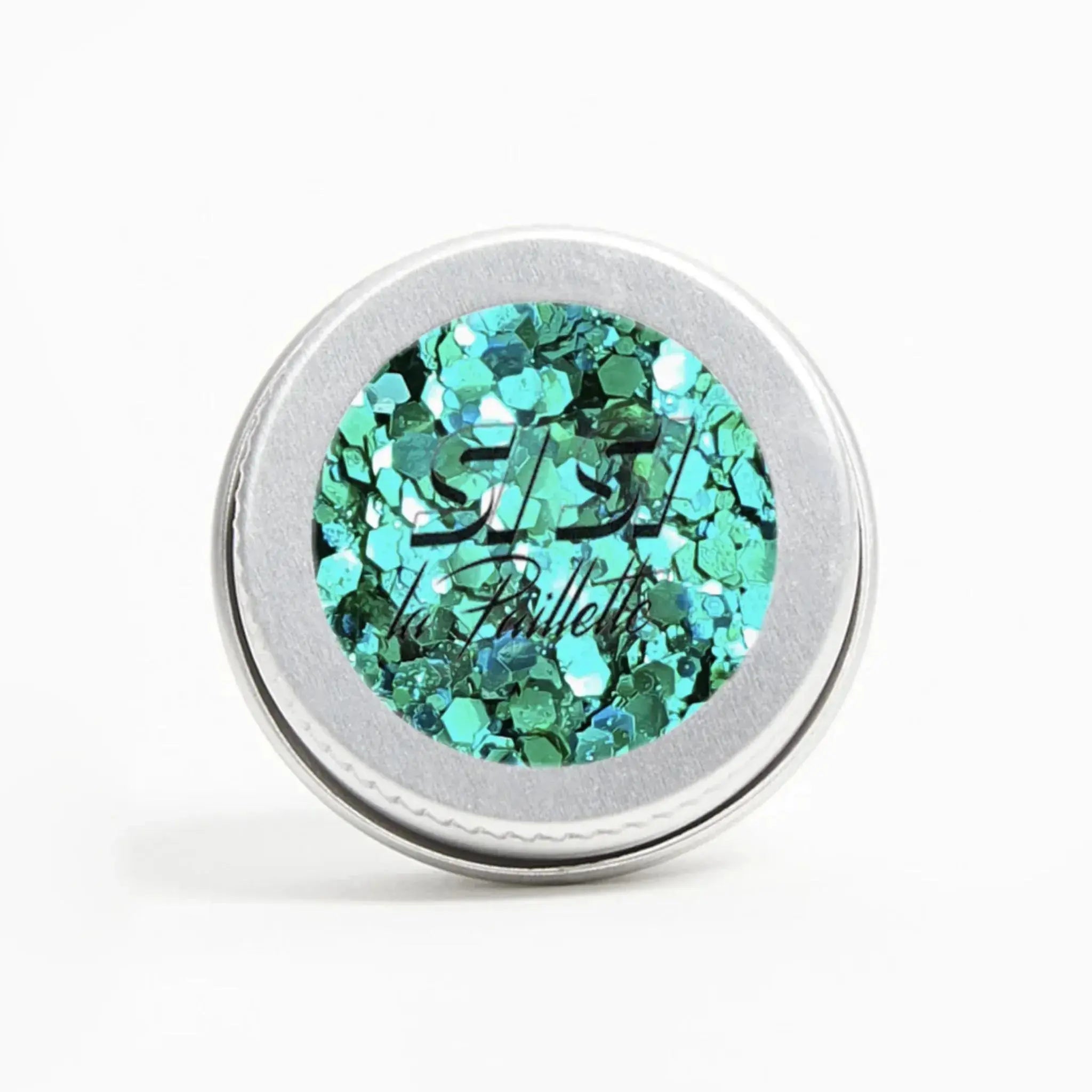 Paillettes biodégradables turquoises et vertes Si Si La Paillette