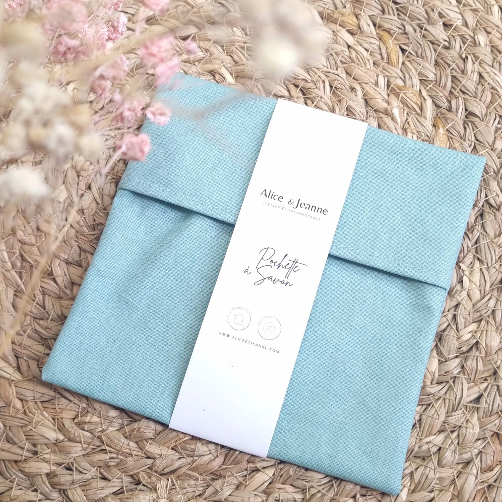 Pochette à savon imperméable Alice et Jeanne