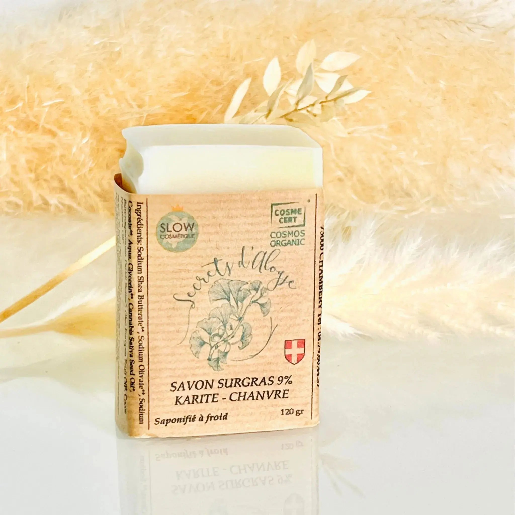 Savon Bio nourrissant - karité et chanvre Secrets d&