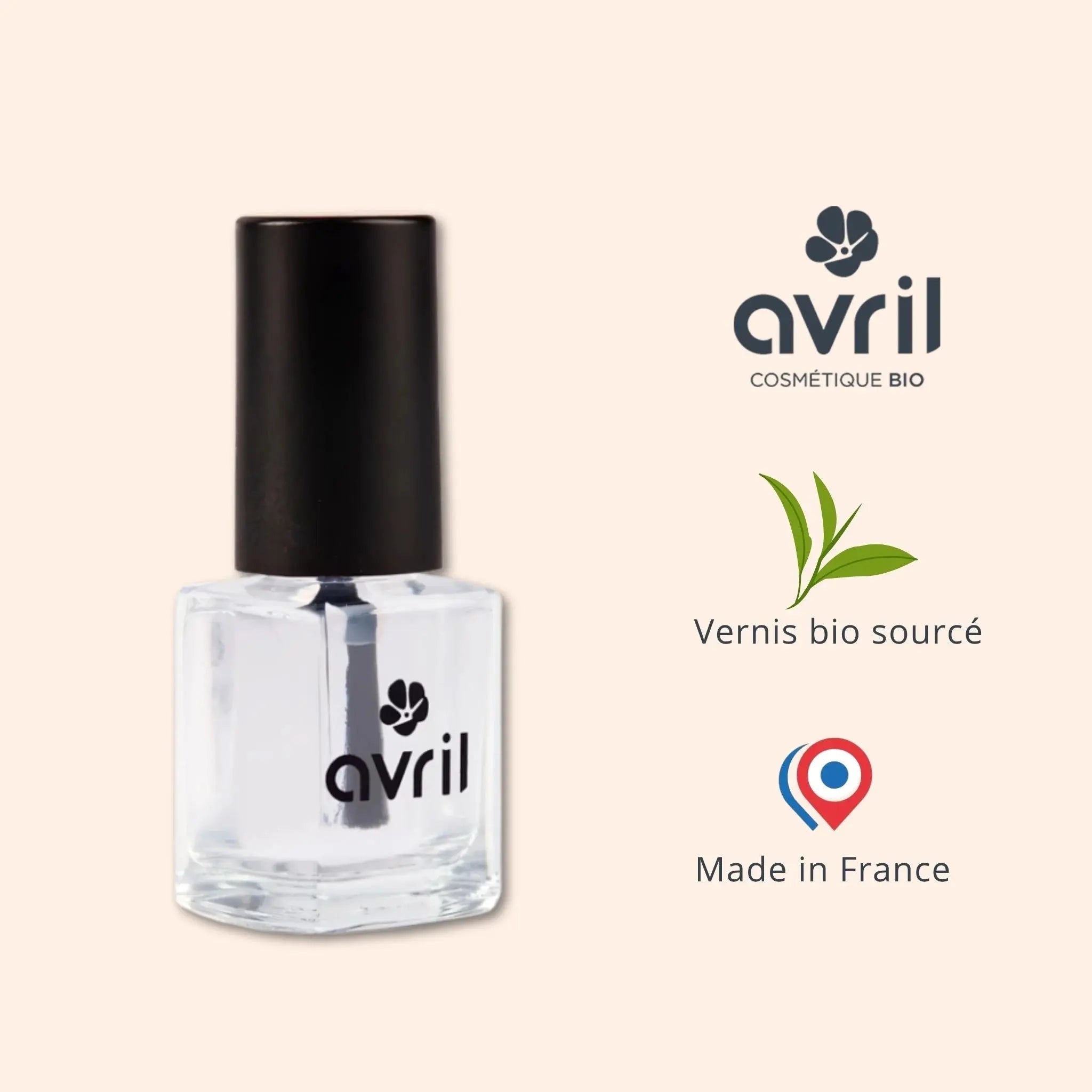 Vernis à ongles soin 2 en 1 base et top coat Avril