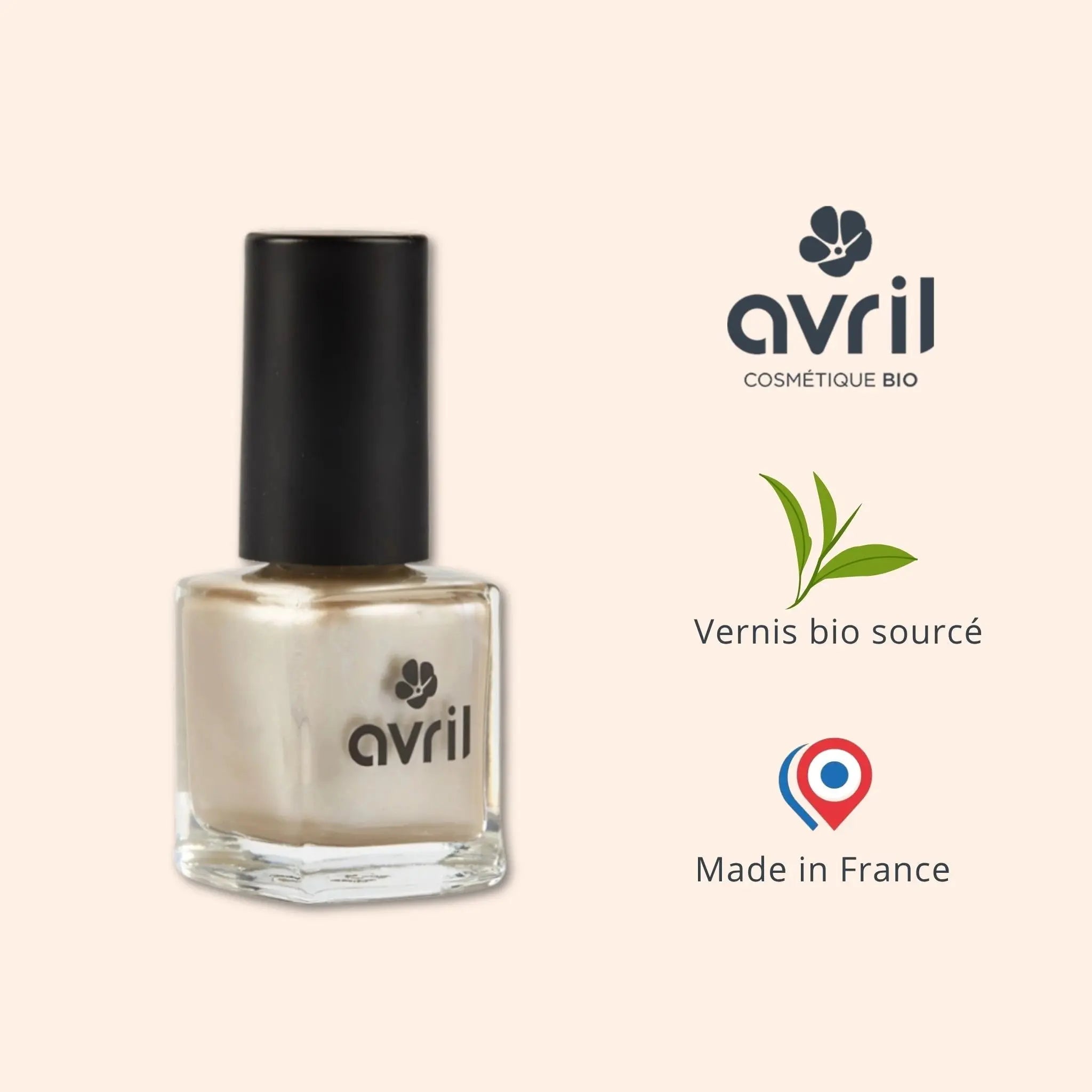 Vernis à ongles vegan Beige doré nacré Avril