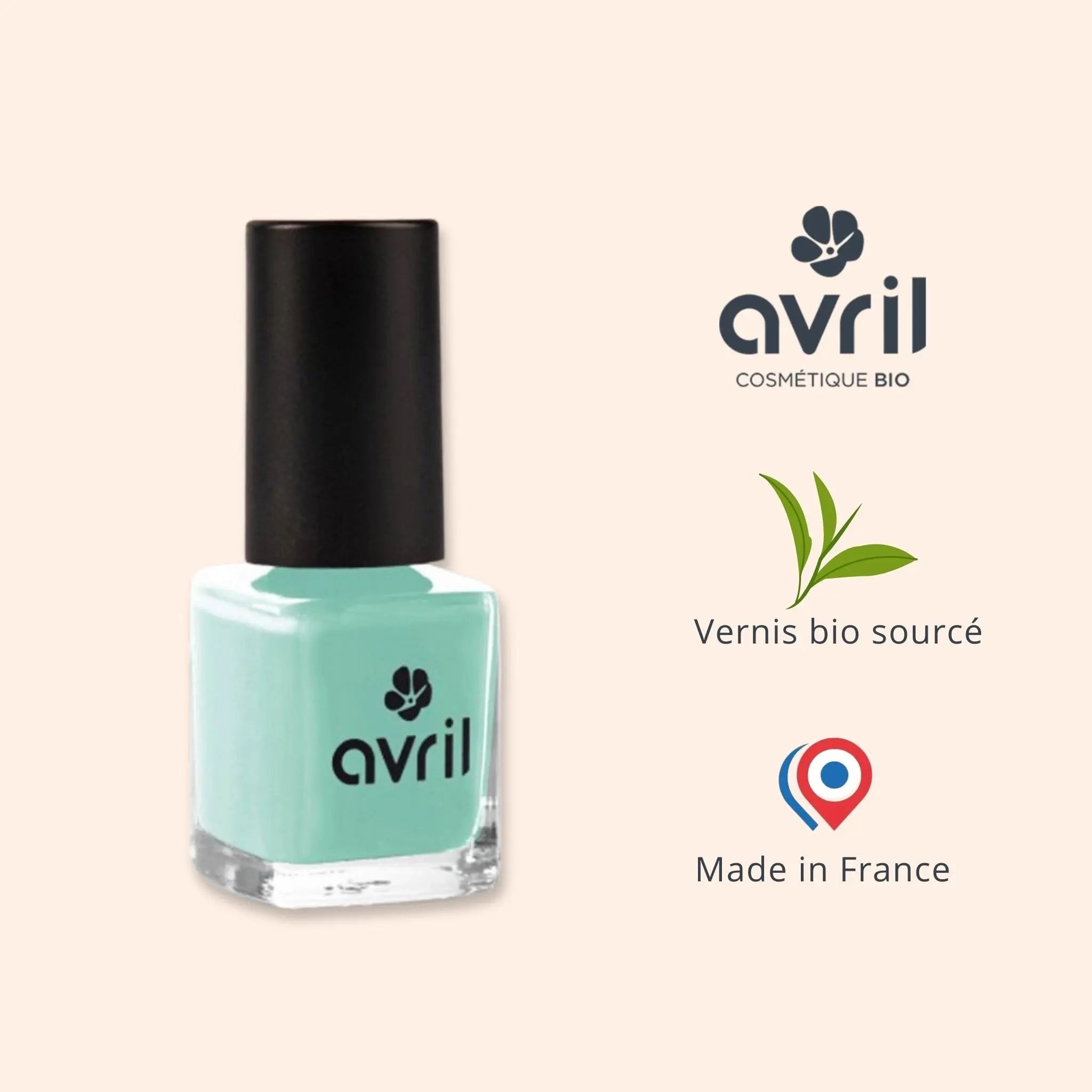 Vernis à ongles vegan Vert Menthe Avril
