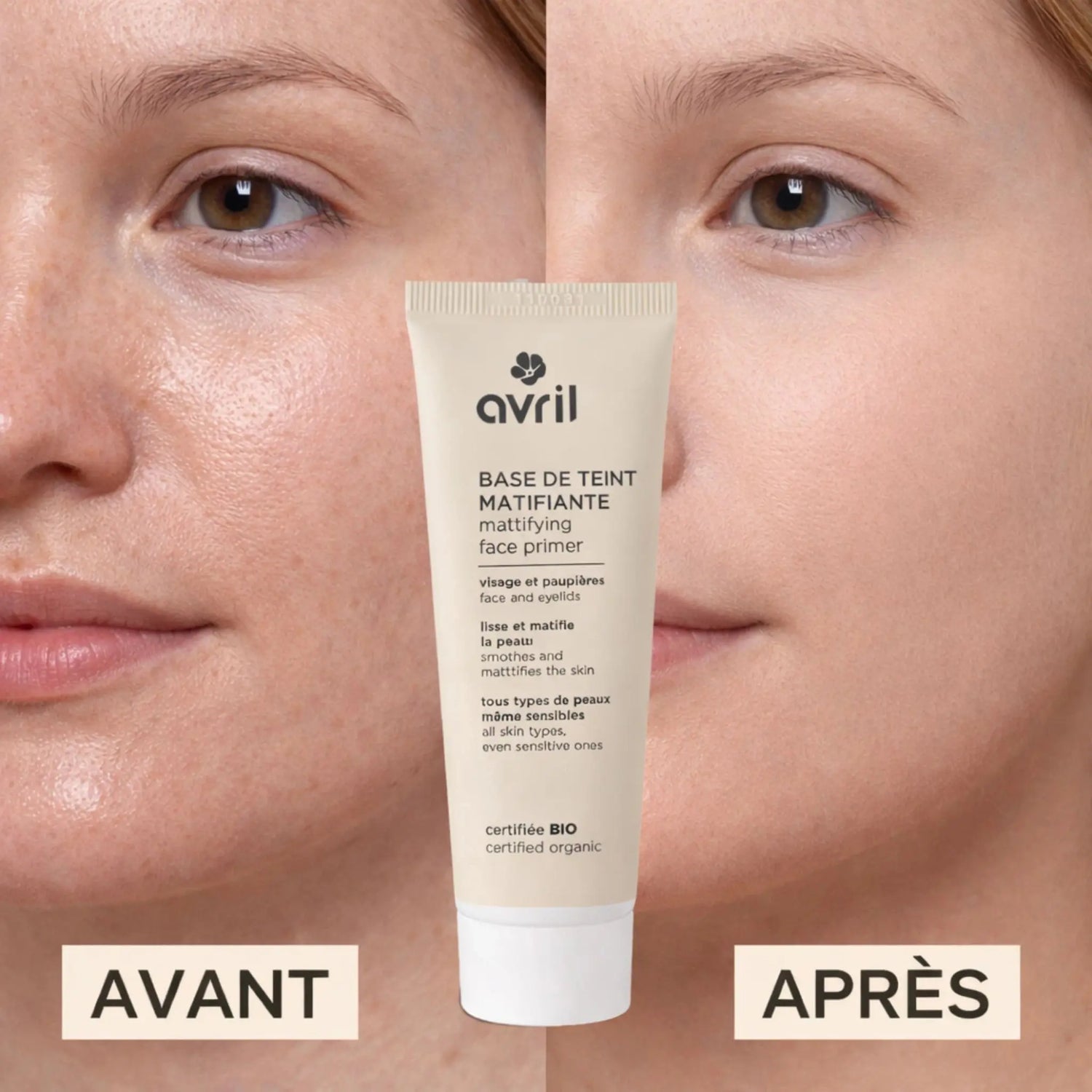 Base de teint matifiante bio Avril