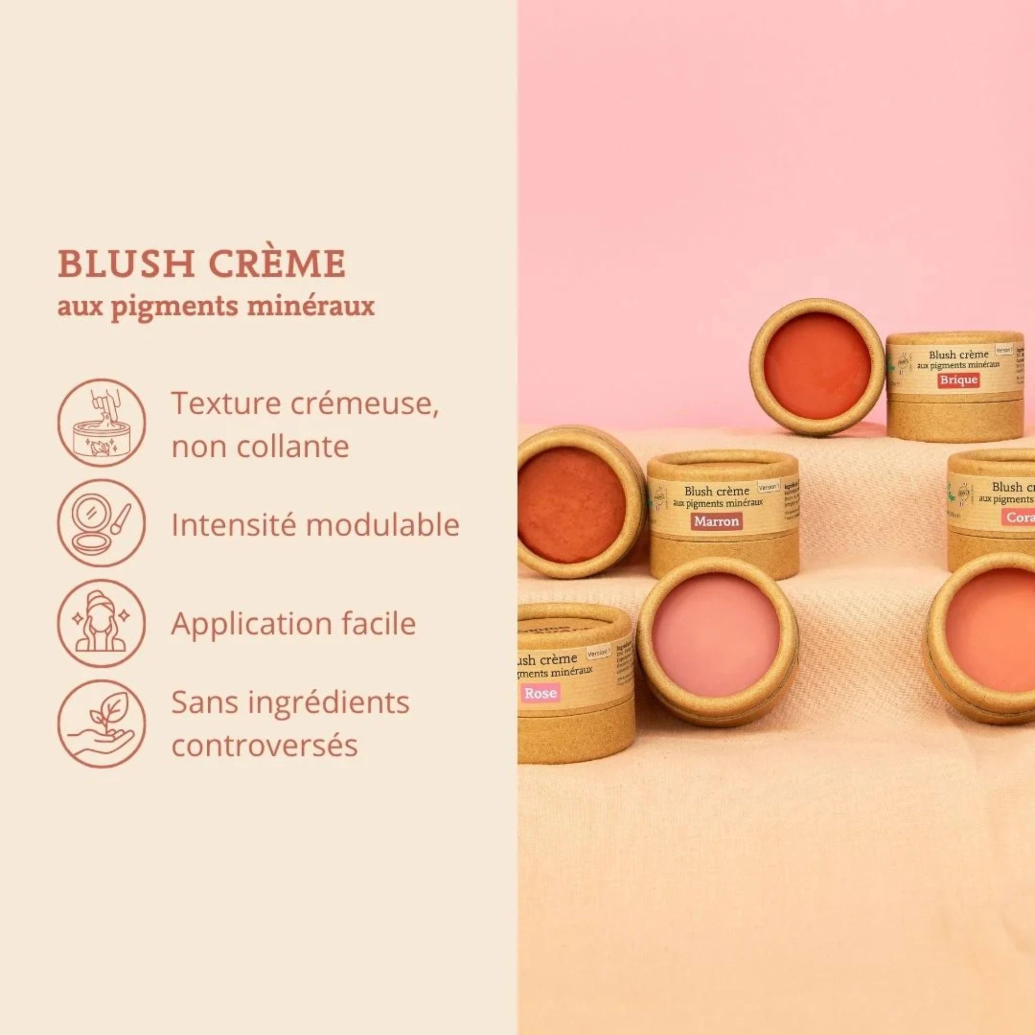 Blush crème rose tendre