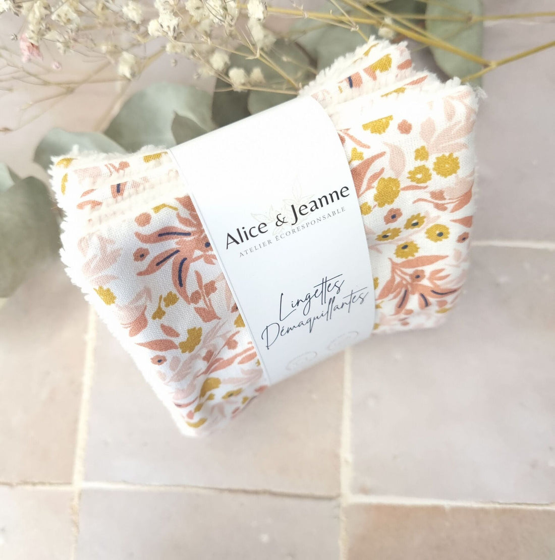 5 Lingettes démaquillantes réutilisables