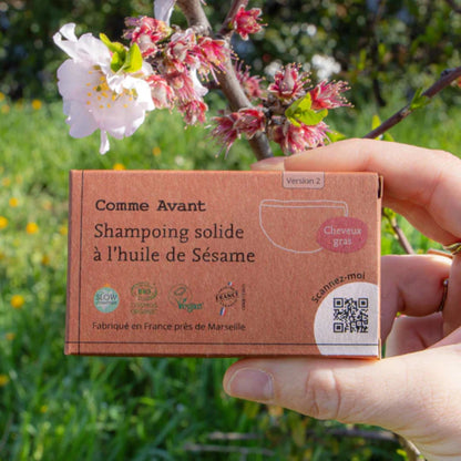 Shampoing Solide Bio Cheveux Gras