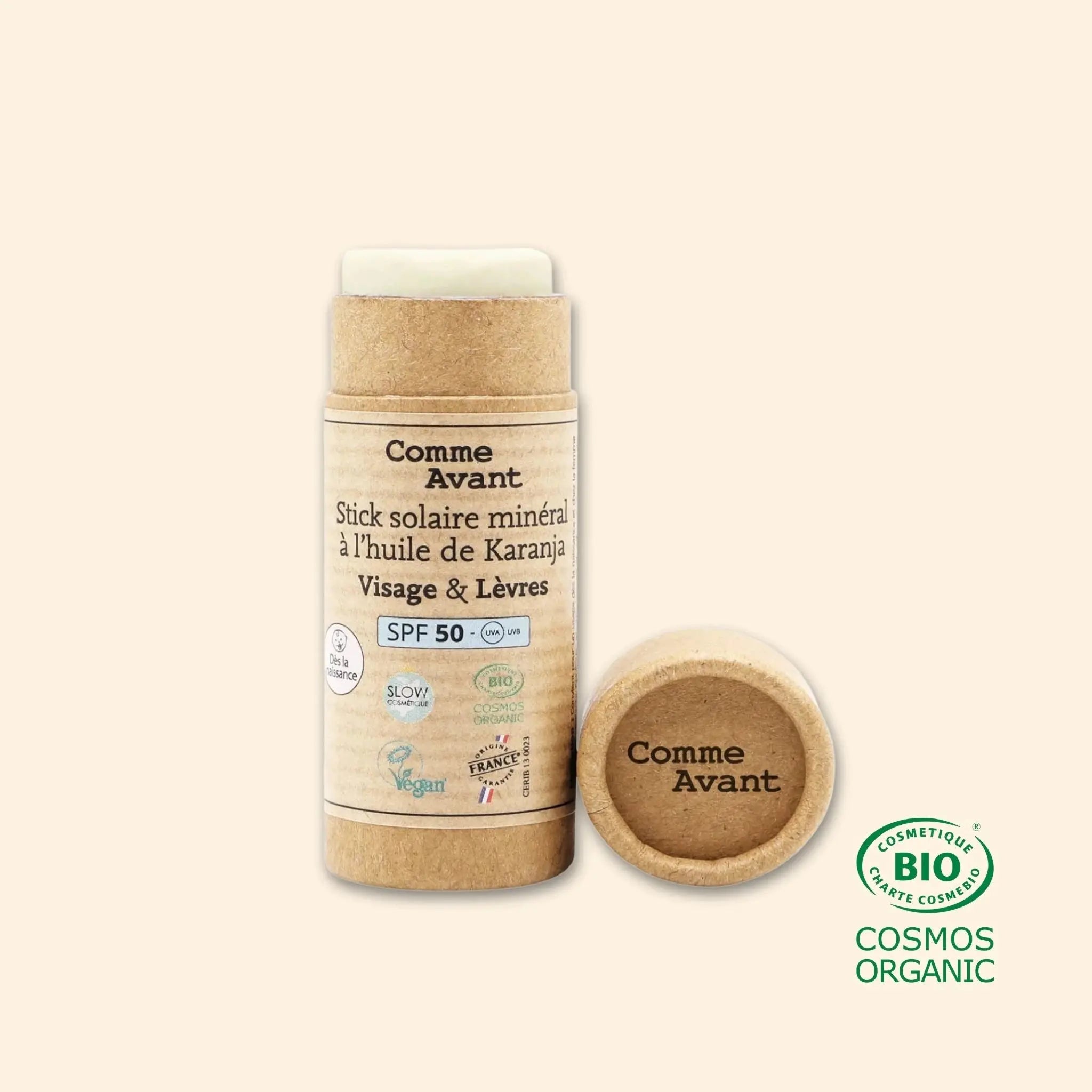 Stick Solaire Visage Bio SPF50 Comme Avant