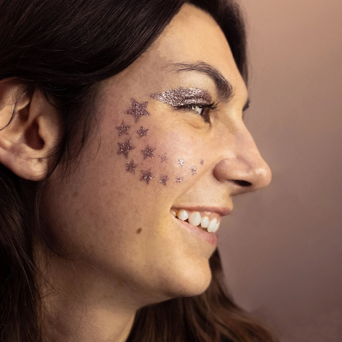 Pochoir étoiles maquillage